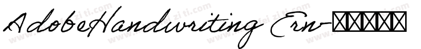 AdobeHandwriting Ern字体转换